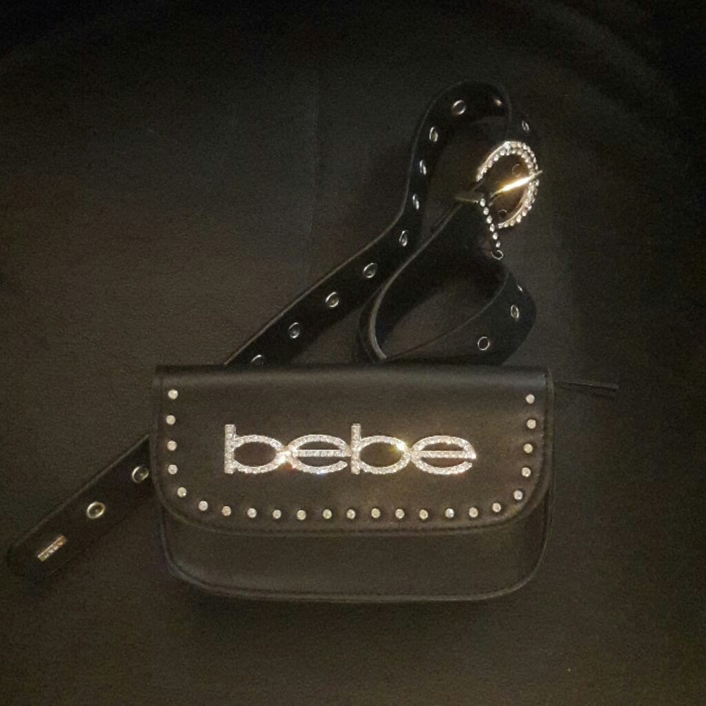 Bebe belt sparkle fanny pack bag
